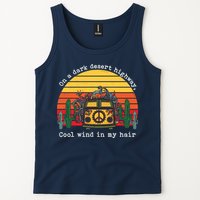  On A Dark Desert Highway Retro Tank Top