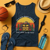 On A Dark Desert Highway Retro Tank Top
