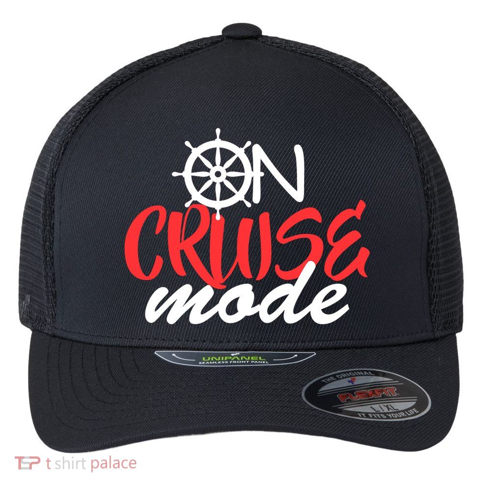 On Cruise Mode Flexfit Unipanel Trucker Cap