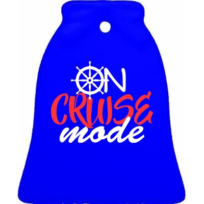 On Cruise Mode Ceramic Bell Ornament