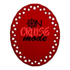 On Cruise Mode Ceramic Oval Ornament