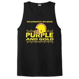 On Gamedays We Wear Purple and Gold Football PosiCharge Competitor Tank