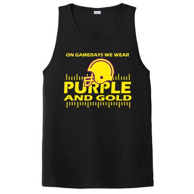 On Gamedays We Wear Purple and Gold Football PosiCharge Competitor Tank