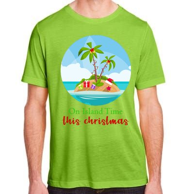 On Island Time This Christmas Vacation Adult ChromaSoft Performance T-Shirt