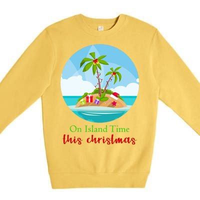 On Island Time This Christmas Vacation Premium Crewneck Sweatshirt