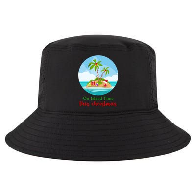On Island Time This Christmas Vacation Cool Comfort Performance Bucket Hat