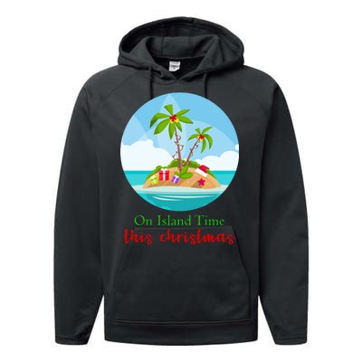 On Island Time This Christmas Vacation Performance Fleece Hoodie