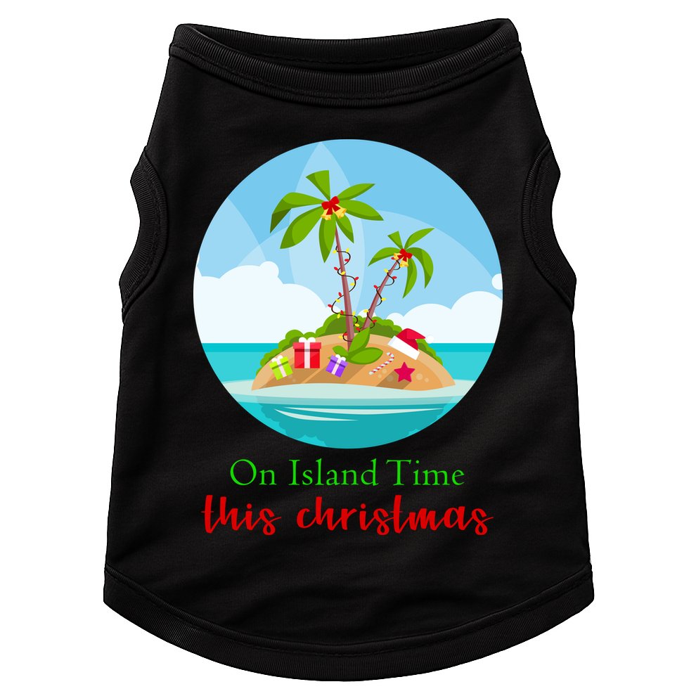 On Island Time This Christmas Vacation Doggie Tank
