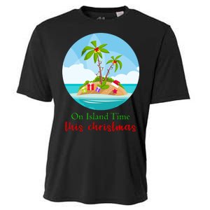 On Island Time This Christmas Vacation Cooling Performance Crew T-Shirt