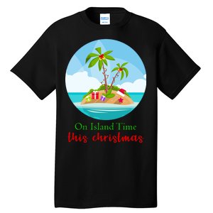 On Island Time This Christmas Vacation Tall T-Shirt