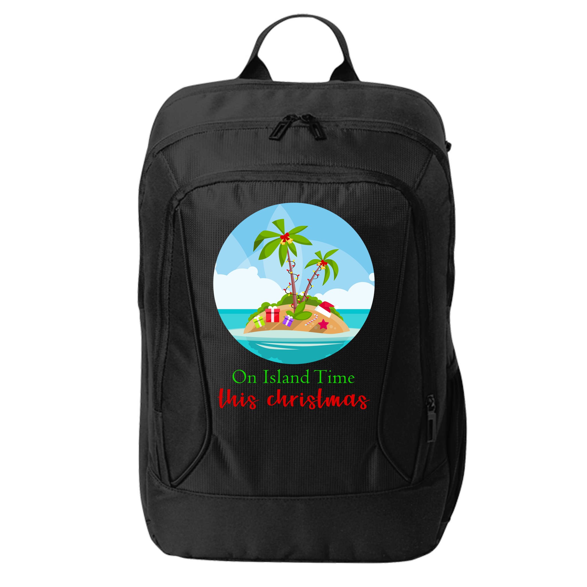 On Island Time This Christmas Vacation City Backpack