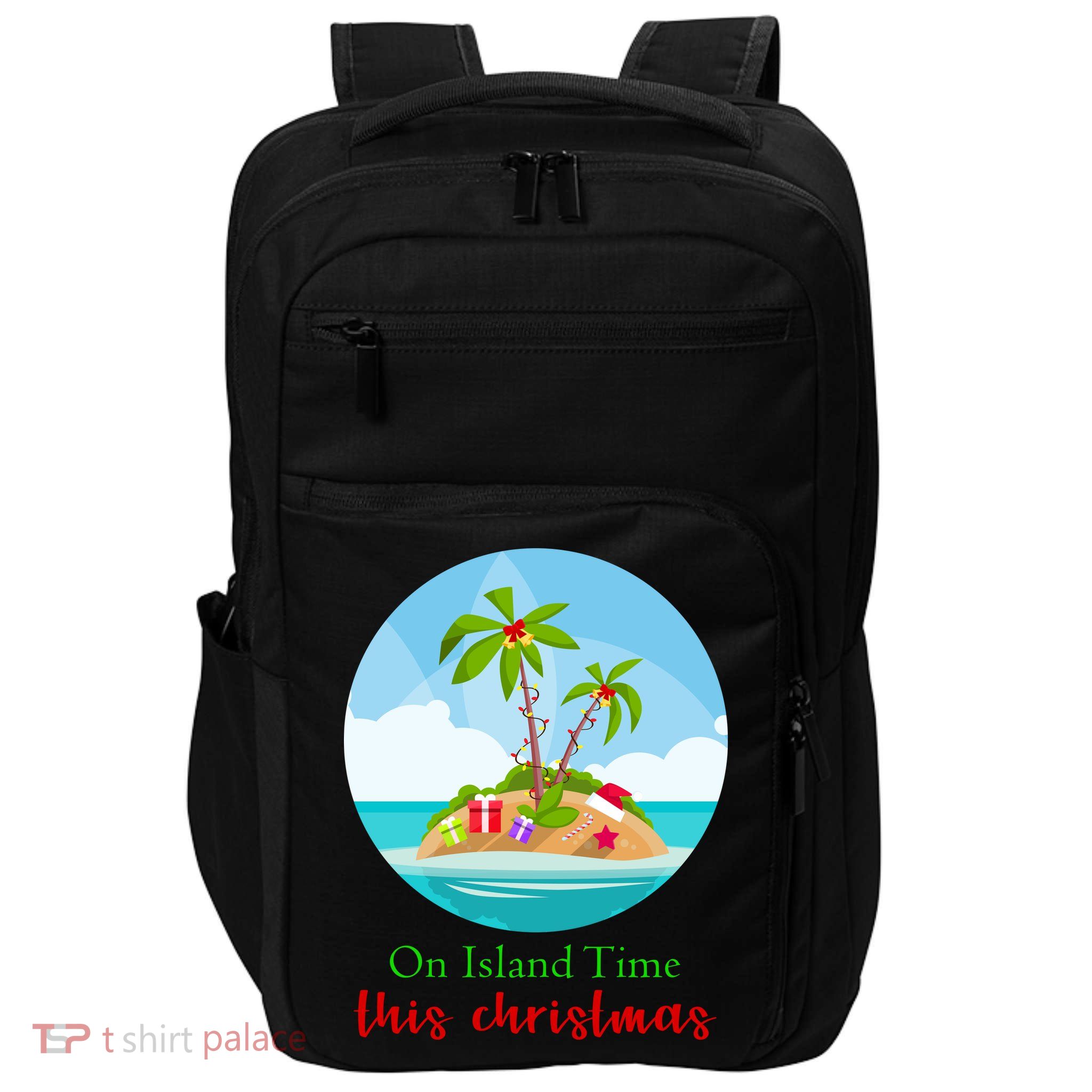 On Island Time This Christmas Vacation Impact Tech Backpack