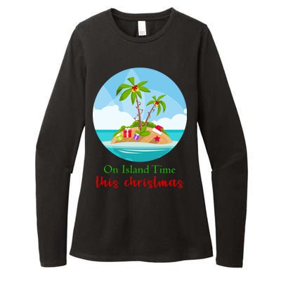 On Island Time This Christmas Vacation Womens CVC Long Sleeve Shirt