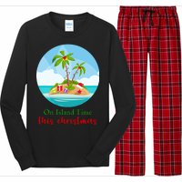 On Island Time This Christmas Vacation Long Sleeve Pajama Set