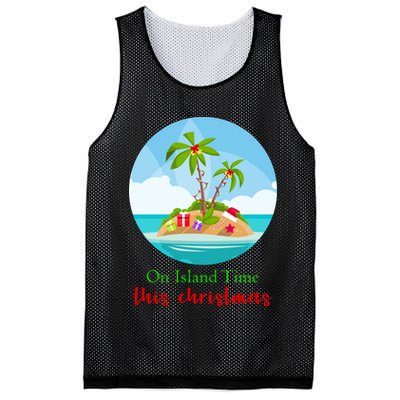 On Island Time This Christmas Vacation Mesh Reversible Basketball Jersey Tank