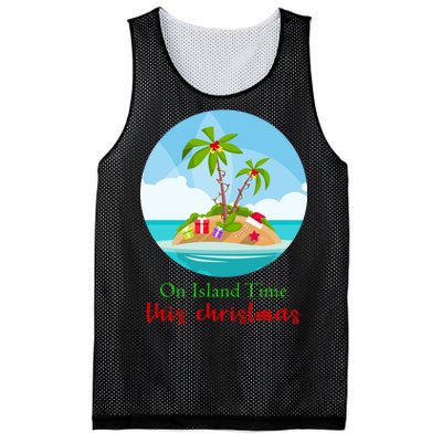 On Island Time This Christmas Vacation Mesh Reversible Basketball Jersey Tank