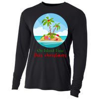 On Island Time This Christmas Vacation Cooling Performance Long Sleeve Crew