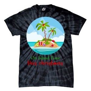 On Island Time This Christmas Vacation Tie-Dye T-Shirt