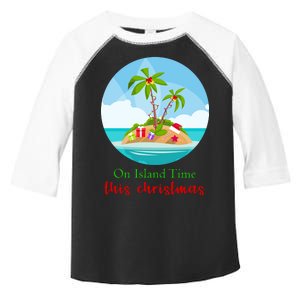 On Island Time This Christmas Vacation Toddler Fine Jersey T-Shirt