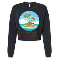 On Island Time This Christmas Vacation Cropped Pullover Crew