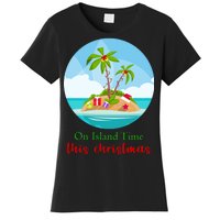 On Island Time This Christmas Vacation Women's T-Shirt