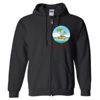 On Island Time This Christmas Vacation Full Zip Hoodie