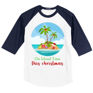 On Island Time This Christmas Vacation Baseball Sleeve Shirt