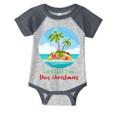 On Island Time This Christmas Vacation Infant Baby Jersey Bodysuit