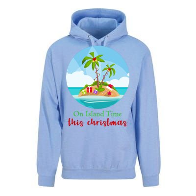 On Island Time This Christmas Vacation Unisex Surf Hoodie