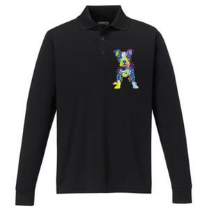 On My Own Puppy Dean Russo Performance Long Sleeve Polo