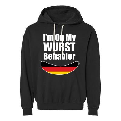 On My Worst Behavior Garment-Dyed Fleece Hoodie