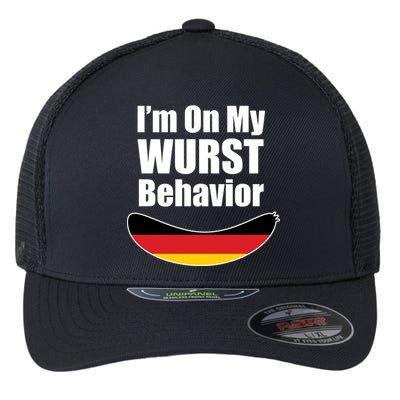 On My Worst Behavior Flexfit Unipanel Trucker Cap