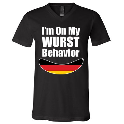 On My Worst Behavior V-Neck T-Shirt