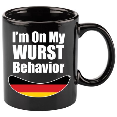 On My Worst Behavior 11oz C Handle Ceramic Mug