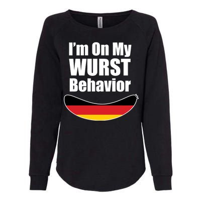 On My Worst Behavior Womens California Wash Sweatshirt