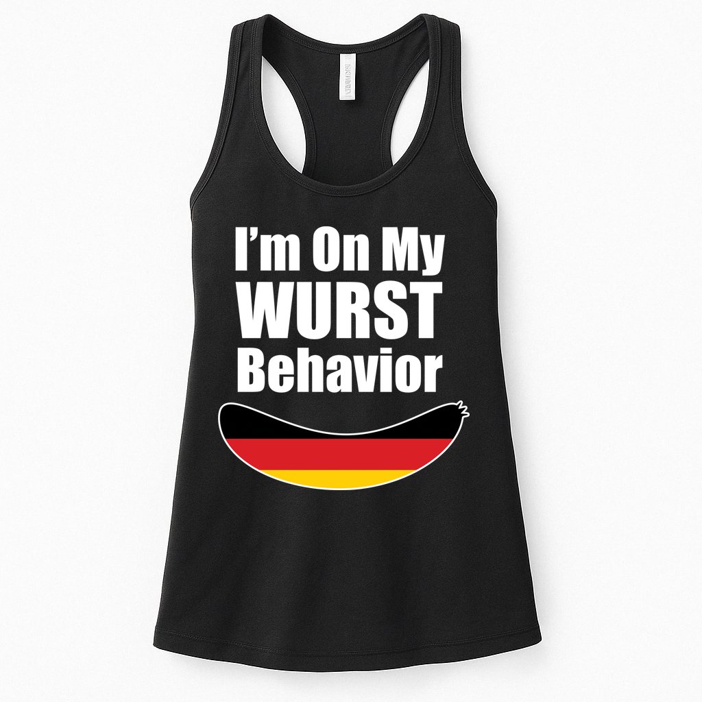 On My Worst Behavior Womens Tank Top