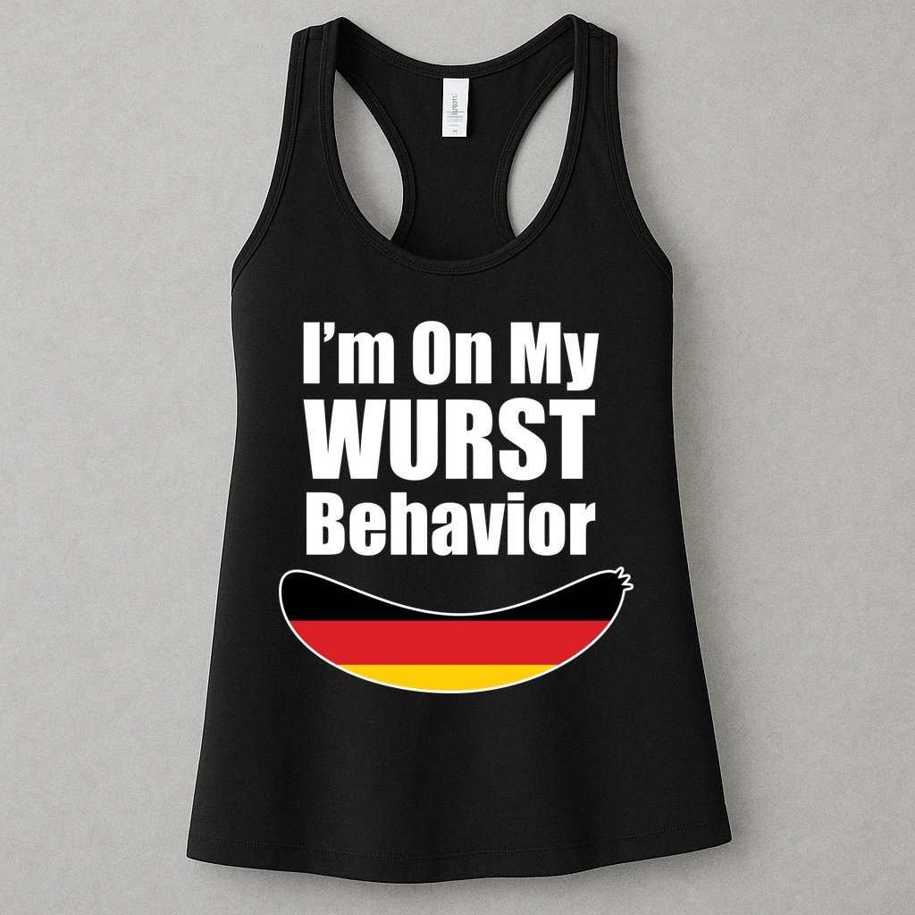 On My Worst Behavior Womens Tank Top
