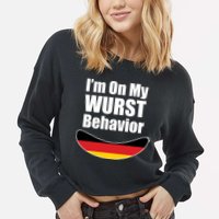 On My Worst Behavior Cropped Pullover Crew
