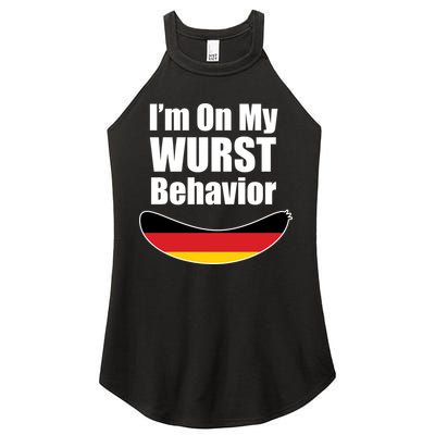 On My Worst Behavior Women's Perfect Tri Rocker Tank