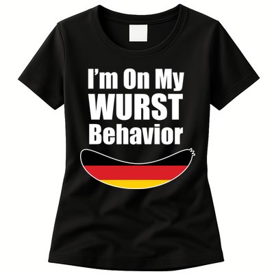 On My Worst Behavior Womens T-Shirt