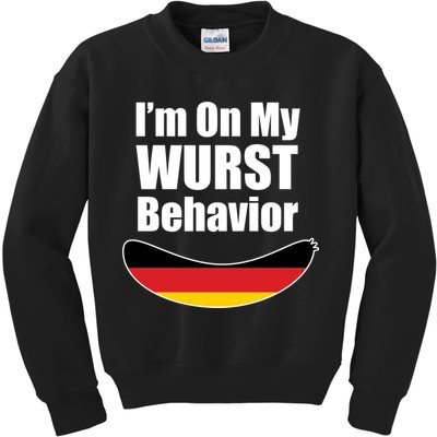 On My Worst Behavior Kids Sweatshirt