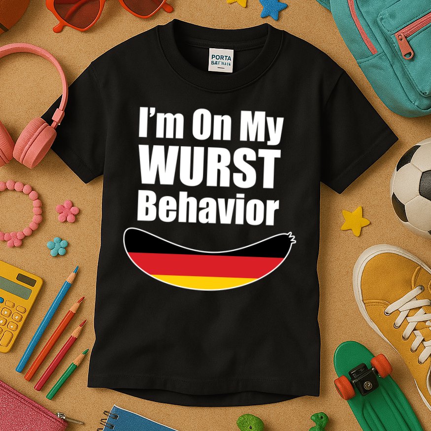 On My Worst Behavior Kids T-Shirt