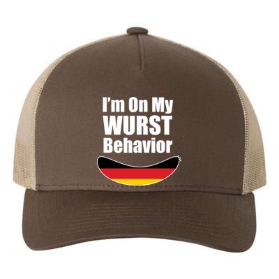 On My Worst Behavior Yupoong Adult 5-Panel Trucker Hat