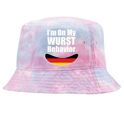 On My Worst Behavior Tie-Dyed Bucket Hat