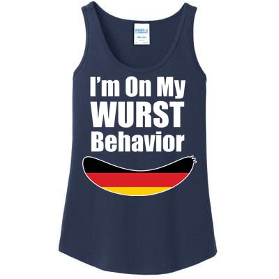 On My Worst Behavior Ladies Essential Tank