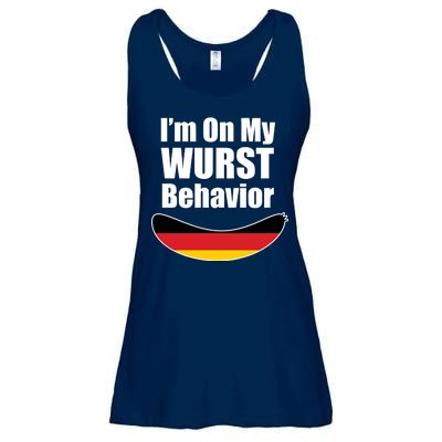 On My Worst Behavior Ladies Essential Flowy Tank