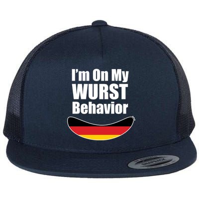 On My Worst Behavior Flat Bill Trucker Hat