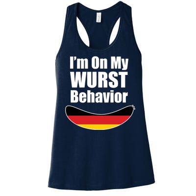 On My Worst Behavior Women's Racerback Tank