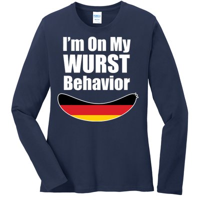 On My Worst Behavior Ladies Long Sleeve Shirt