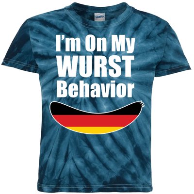 On My Worst Behavior Kids Tie-Dye T-Shirt